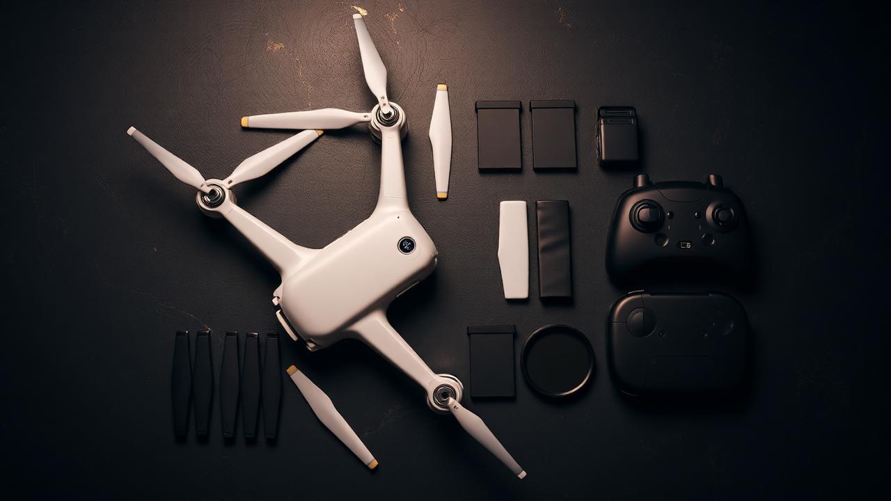 DJI drone accessories, batteries and propellers