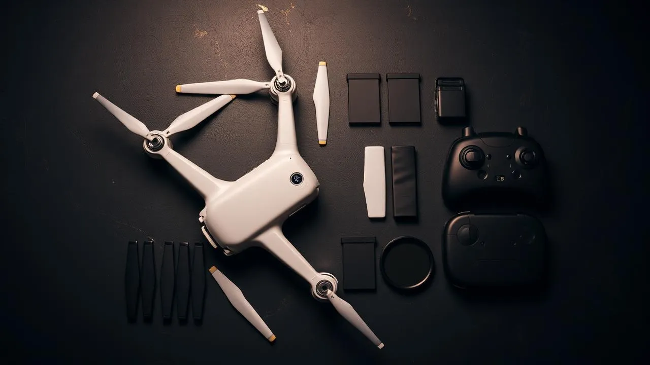 DJI drone accessories, batteries and propellers